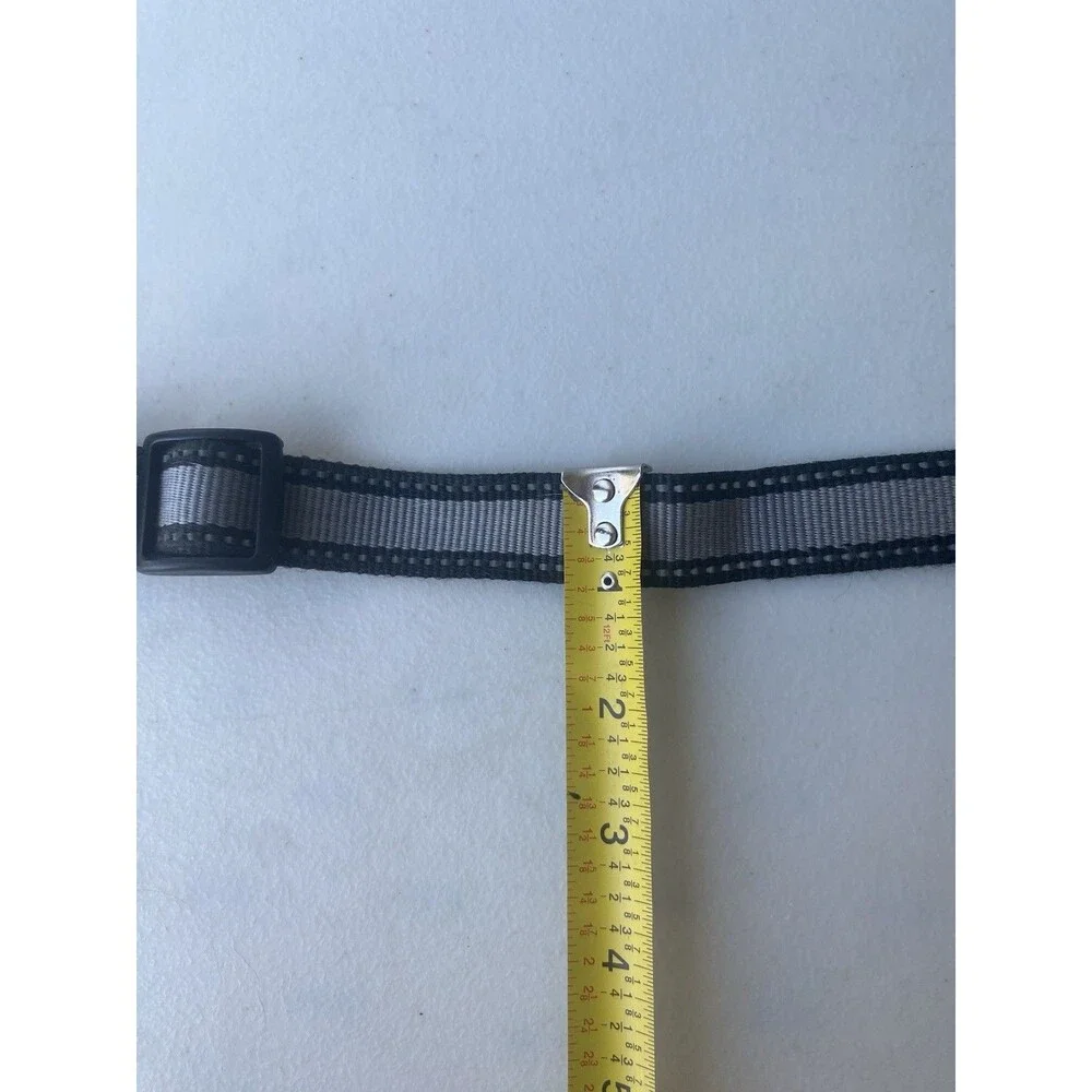 KONG Dog Collar Black Gray Reflective Adjustable Quick Release Buckle Medium